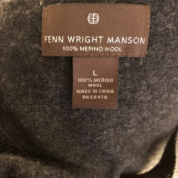 Fenn Wright Manson Women’s Pullover V-neck Wool Sweater Sz L - Picture 3 of 4